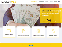 Tablet Screenshot of lombard24.com.pl